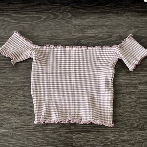 Off the shoulder tube top
